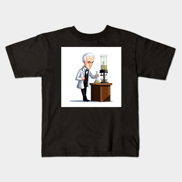 Alexander Fleming Kids T-Shirt by ComicsFactory